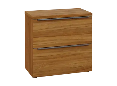 SIN 2 - 82Z kancelářská skříň, 2-zásuvková, 770x800x400, ořech světlý